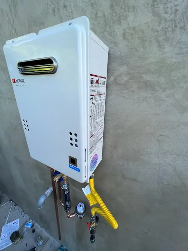 Tankless water heater installation for Floris homes